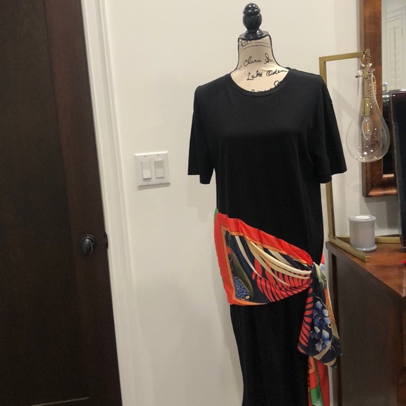 black t shirt dress zara